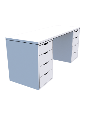 Escritorio MG Classic G2 para Oficina y Hogar con 2 Gaveteros