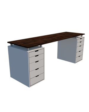 Escritorio Premium MG Hangar Titan Lift G2 | Hogar | Oficina | 2 Gaveteros