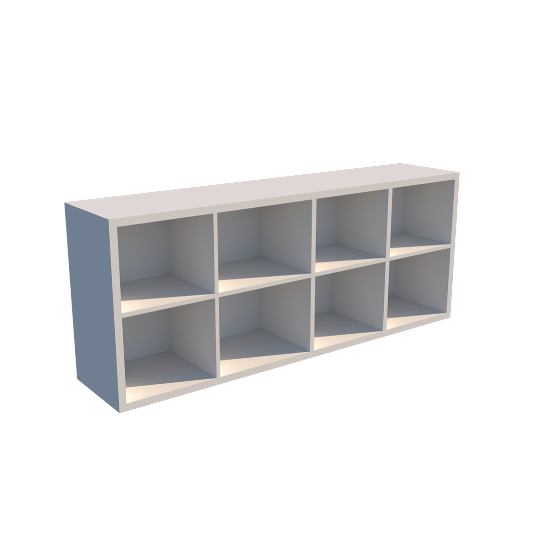 Estante MG Classic Wide | 2 Niveles | 60x160x35 cm | Estante Horizontal para Hogar y Oficina
